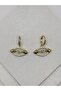 Steel Zircon Stone Eye Earrings - 6