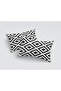 2 Pieces Zigzag Pattern Digital Printed Rectangular Throw Pillow Covers