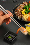 5 Pairs Stainless Steel Chopsticks Set – Non-Slip Tips, Durable Chopstick Metal Stick Chinese Chopstick - 3