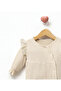 2-Piece Baby Girl Romper with Hat and Lace Detail - 2