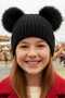 Girl's 6 - 14 Years Old Corded Fabric Beret with Pompom Children's Beret - 7