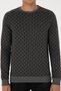 Men's Regular Fit Crew Neck Anthracite Sweatshirt 50309993-Vr006 - 6