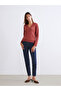 V-Neck Women's Knitwear Sweater - 2