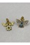 Steel Zircon Bee Earrings - 7