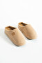 Unisex Embroidered Velvet Soft Sole Fur Lined Slippers - 3