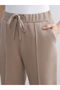 Two Mt Shop Quality Lcw Everyday Brown Diving Fabric Straight Narrow & Slim Women's Sweatpants - 4