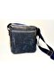 Genuine Leather Canvas Shoulder Bag |   Adjustable Strap, Zippered Back Pocket, 20X25 cm - 4
