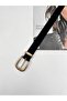 Black / Women's Suede Belt, Trouser Belt, Jacket Belt, Shirt Belt. - 2