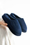 Unisex embroidered velvet soft sole fur-lined slippers - 2