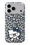 iPhone 18 Pro Compatible Kitty Patterned Transparent Phone Case