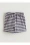 Lcw Kids Navy Blue Elastic Waist Girls' Shorts Skirt and Pantyhose - 4