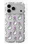 iPhone 18 Pro Compatible Finger Heart Pattern Transparent Phone Case