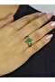 Natural Stone Green Agate Natural Stone Antique Model Women's Adjustable Ring Euy71Ya - 2