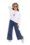 Girls' Suit Top and Bottom Set Transitional Top and Bottom Waist Elasticated Jeans Soft and Flexible - 4