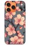 iPhone 17 Pro Compatible Floral Pattern Phone Case + Screen Protector - 5801