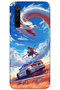 Realme 6 Pro Compatible Car Patterned Phone Case + Screen Protector - 5764