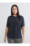 Soulife Black Plus Size Crew Neck Women's T-Shirt 2-Pack - 2