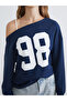 Kayak Neckline Printed Women's Sweatshirt - 3