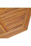 Folding Garden Dining Table 110x110x75 cm Solid Wood Teak - 6