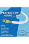 Azonee Wall Cord Hider Self-Adhesive Wire Cover Raceway Cable Management Kit for Walls Flexible PVC - 7
