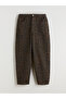 Plus New Season Baggy Fit Leopard Pattern Women's Jean Pants - 5