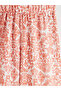 LCW Kids Patterned Girl's Trousers with Elastic Waist - 3