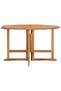 Folding Garden Dining Table 110x110x75 cm Solid Wood Teak - 2