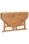 Folding Garden Dining Table 110x110x75 cm Solid Wood Teak - 5