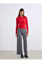 Crew Neck Self Patterned Women's Knitwear Sweater - 4