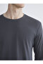 Crew Neck Long Sleeve Men's T-Shirt - 3