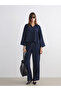 Esvab • Modern & Distinctive Wide-Leg Women's Trousers with Waist Drawstring - 2