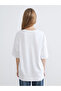 Crew Neck Oversize Women's T-Shirt - 4