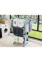 ZAICA 4-Tier Large Foldable Stainless Steel Clothes Drying Rack with Wheels, Blue - 3