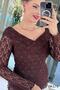 Madonna Collar Lace Blouse 6K179 - 3
