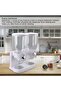 Double airtight clear container cereal dispenser with built in spill tray for dry food, breakfast ce - 5