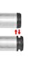 4 Height Adjustable Table Legs Brushed Nickel 710 mm - 2