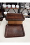 Kraft Non-Slip Wooden Tray 5 Pieces 27 X 38 cm