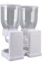 Double Container ABS Counter Cereal Dispenser, 7L (White) - 7
