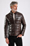Maroquin Leather Gabriel Men's Inflatable Genuine Leather Coat - 4
