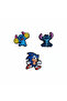 Pin Badge Set, 3 Pieces, Silicone Plastic Brooches 7