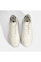 Men's White Lace-Up Leather Sports Shoes - 7