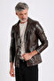 Maroquin Leather Rahel Men's Genuine Leather Coat