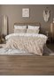 Single Ranforce Cotton Elastic Sheet Duvet Cover Set |   Youth and Children's Room Bedspread |   Cappicino