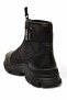 Black Zippered Parachute Thermal Fur Women's Boots - 3