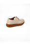 2610 Missmamma Beige Leather Casual Women's Shoes - 4