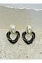 Opaline Filigree Vintage Steel Earrings - 4
