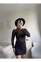 Women's Black Transparent Seamless Lace Detail Ultra Light Stretchy Softtouch Blouse Ge1009 - 6