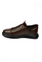 5019 Stretch Brown Leather Casual Men's Shoes - 3