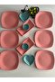 Team Breakfast Pink 12 Piece Set for 6 People