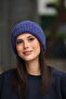 Women's Purple Soft Textured Knitted Winter Beanie Warm Beanie